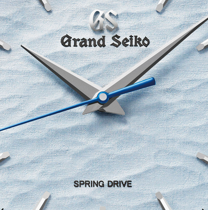 Grand Seiko Elegance Watch with Blue Dial and Black Strap, 38mm